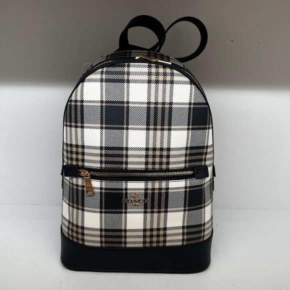 Kenley Backpack With Garden Plaid Print coach c8588 main image 9